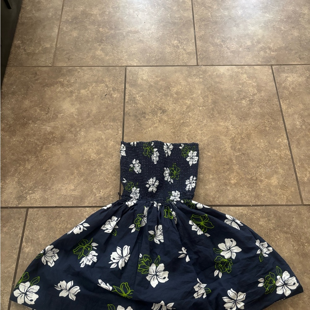 Y2K Hollister Navy Floral Kids Dress